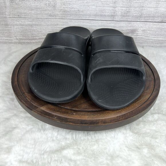 OOFOS OOahh Sport Flex Slide Recovery Sandals Black Mens Sz 11/ Women’s Sz 13 main image 8